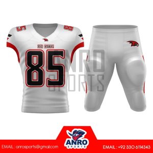 white american football uniform