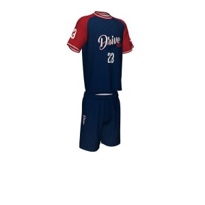 Blue and Red Frisbee Uniform