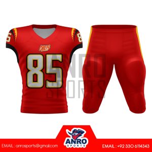 red american football uniform
