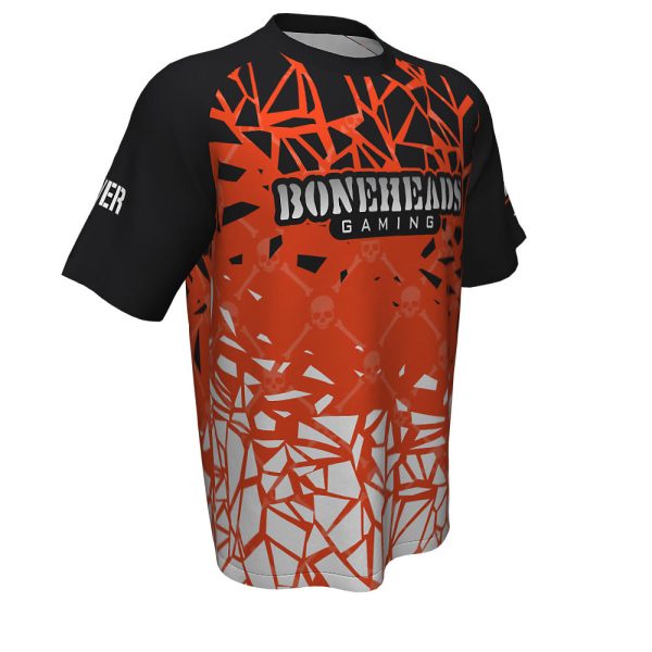 Black and Orange Esports Short Sleeve Jersey