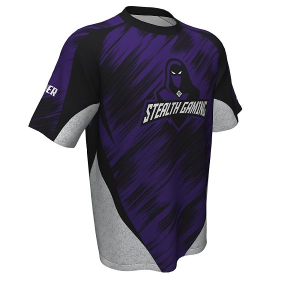 Black and Purple Esports Short Sleeve Jersey