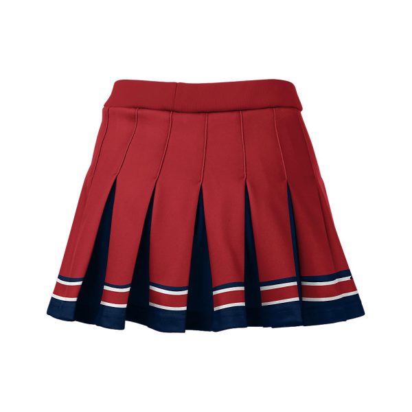 Red and Black Cheer Pleated Skirt - Image 4