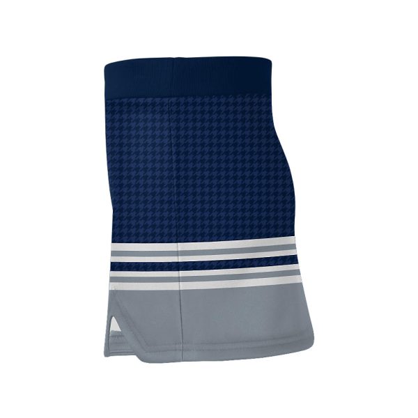 Blue and Gray Cheer V-Notch Skirt - Image 3