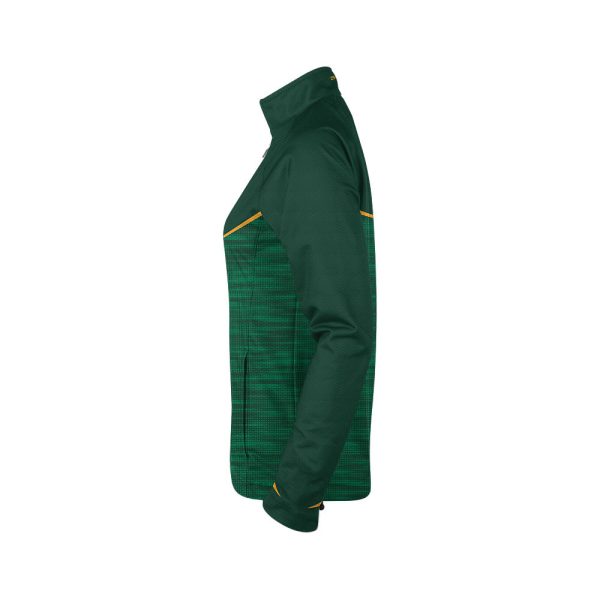 Green and Yellow Ladies Verge Warm-Up Full-Zip Jacket - Image 3