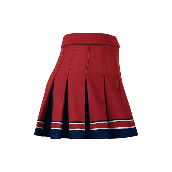 Red and Black Cheer Pleated Skirt - Image 2