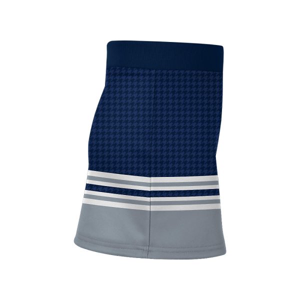 Blue and Gray Cheer V-Notch Skirt - Image 4