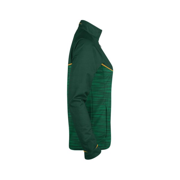 Green and Yellow Ladies Verge Warm-Up Full-Zip Jacket - Image 4