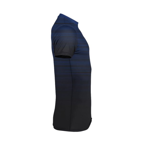 blue and black wrestling compression shirt - Image 4