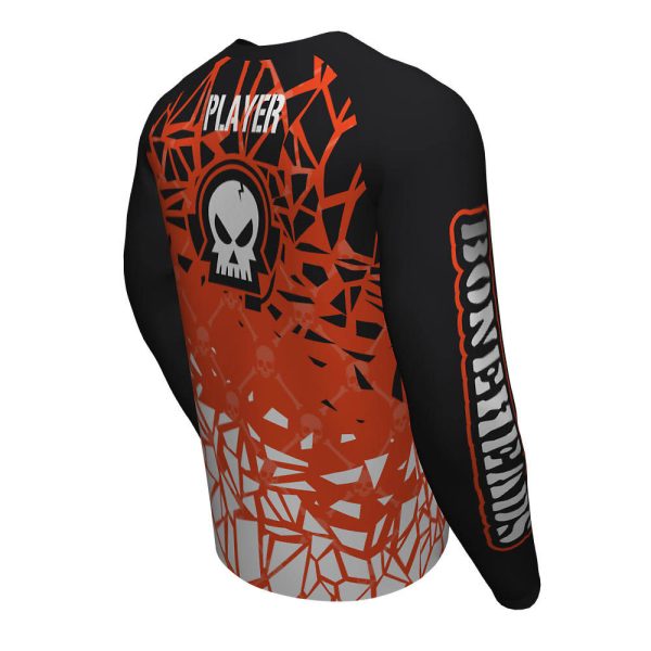 Black and Orange Esports Long Sleeve Jersey - Image 2