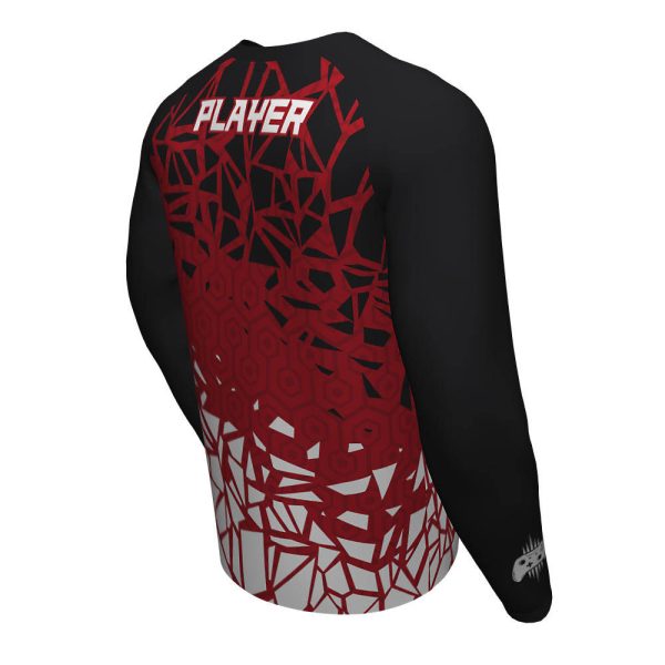 Black and Red Esports Long Sleeve Jerseys - Image 2