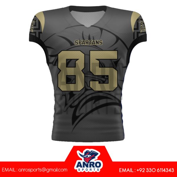 gray american football uniform - Image 2