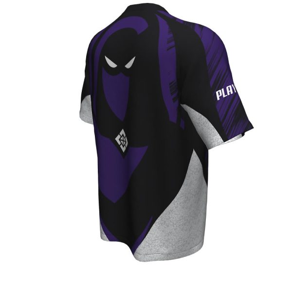 Black and Purple Esports Short Sleeve Jersey - Image 2