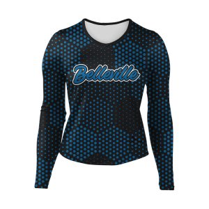 Blue and Black Cheer Long Sleeve Shell