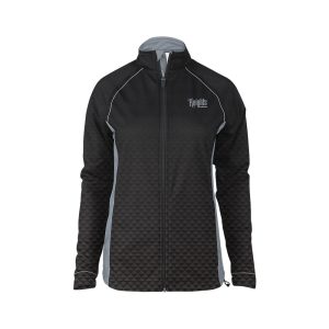 Black and gray Ladies Verge Warm-Up Full-Zip Jacket