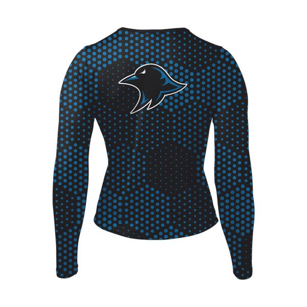 Blue and Black Cheer Long Sleeve Shell - Image 2