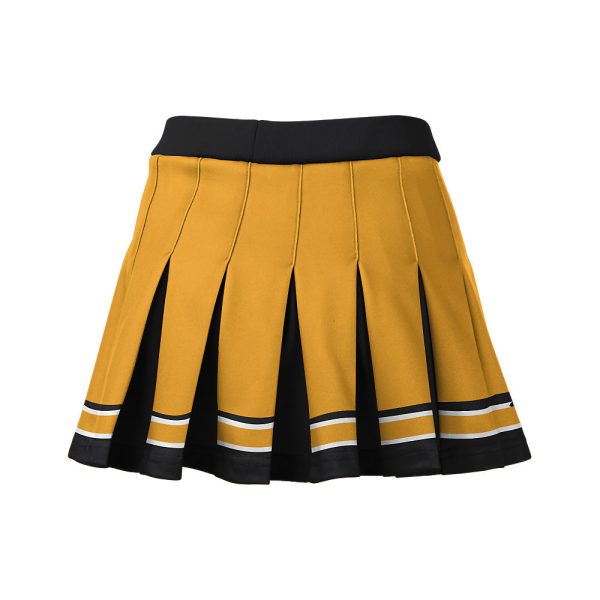 Yellow and Black Cheer Pleated Skirt - Image 3