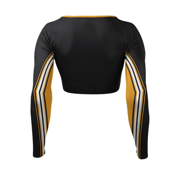 Black and Yellow Cheer V-Neck Bodyliner - Image 2