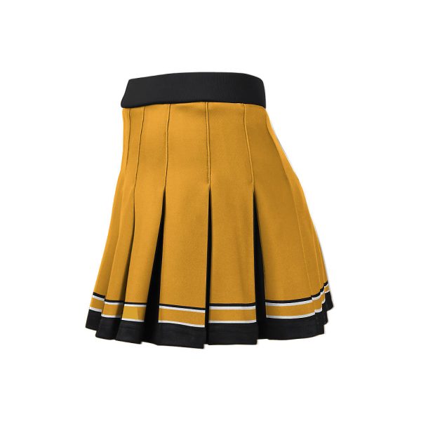 Yellow and Black Cheer Pleated Skirt - Image 4