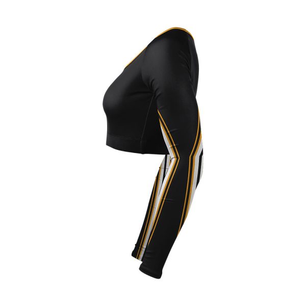 Black and Yellow Cheer V-Neck Bodyliner - Image 3
