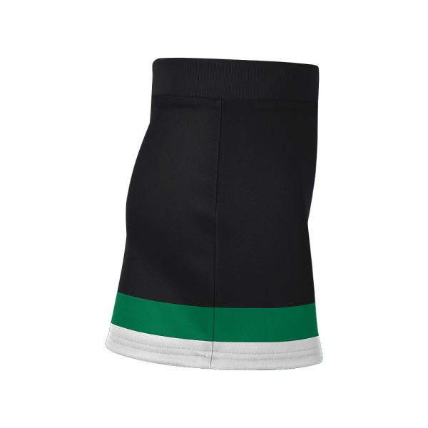 Black White and Green Cheer V-Notch Skirt - Image 2