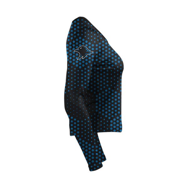Blue and Black Cheer Long Sleeve Shell - Image 4