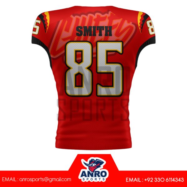 red american football uniform - Image 5