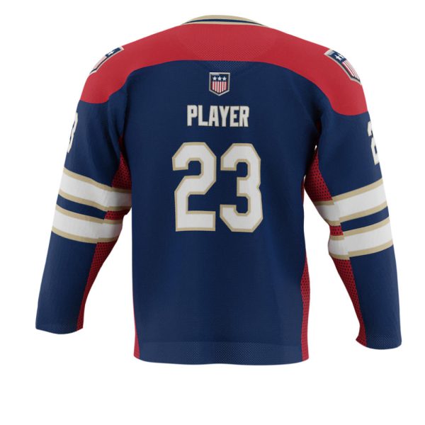 Blue and Red Ice Hockey Jerseys - Image 3