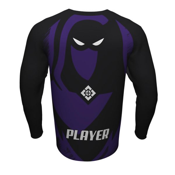 Black and Purple Esports Long Sleeve Jersey - Image 3