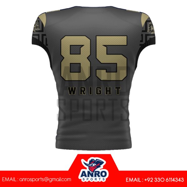 gray american football uniform - Image 5