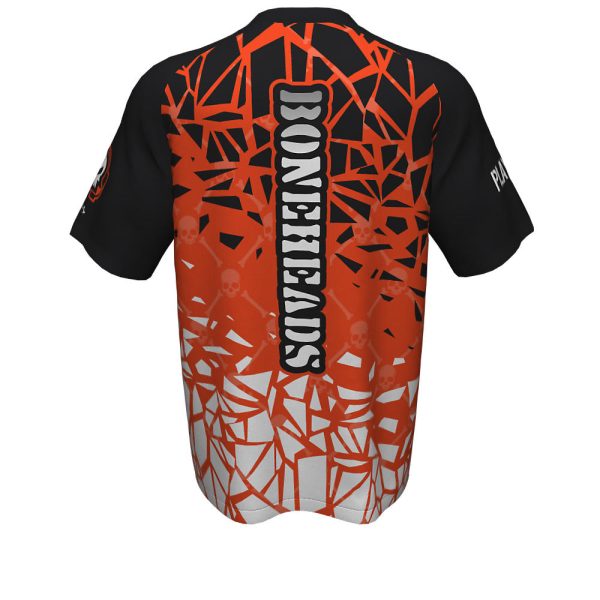 Black and Orange Esports Short Sleeve Jersey - Image 3