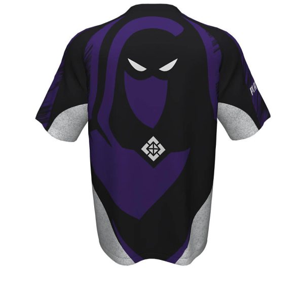 Black and Purple Esports Short Sleeve Jersey - Image 3