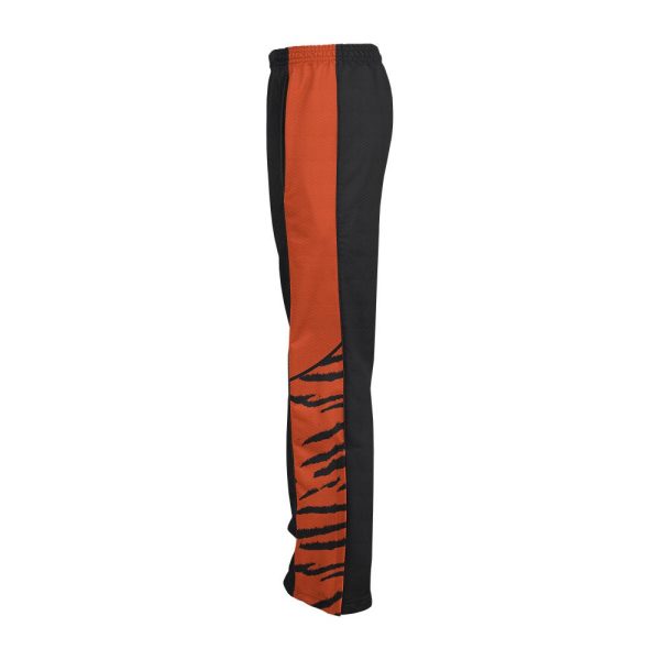 Black and Orange Ladies Verge Warm-Up Pants - Image 2