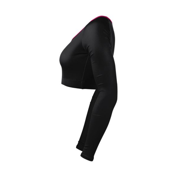 Black and Pink Cheer V-Neck Bodyliner - Image 3