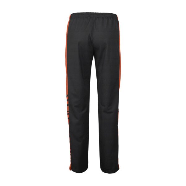 Black and Orange Ladies Verge Warm-Up Pants - Image 3