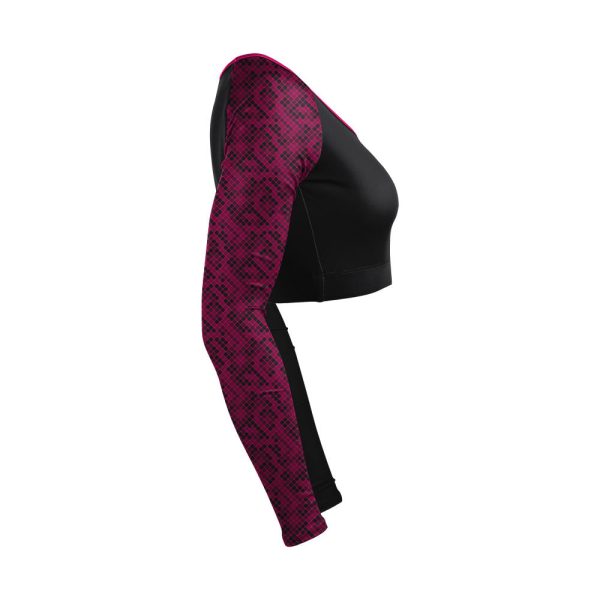 Black and Pink Cheer V-Neck Bodyliner - Image 4