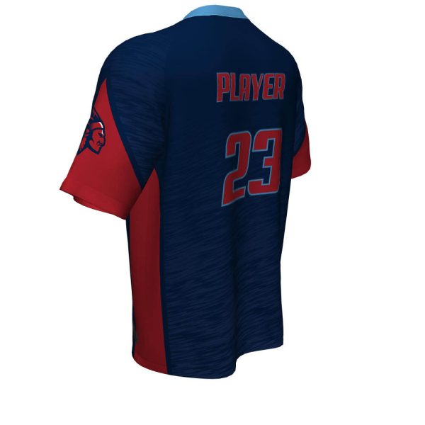 Blue and Red Slowpitch Jersey - Image 4
