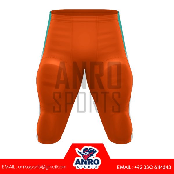 orange american football uniform - Image 4