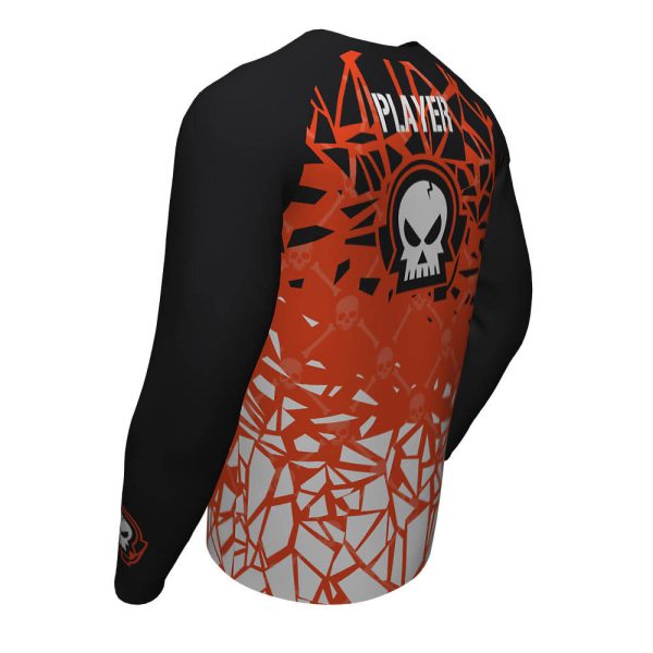 Black and Orange Esports Long Sleeve Jersey - Image 4