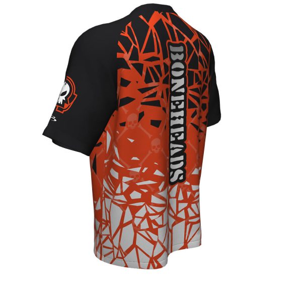 Black and Orange Esports Short Sleeve Jersey - Image 4