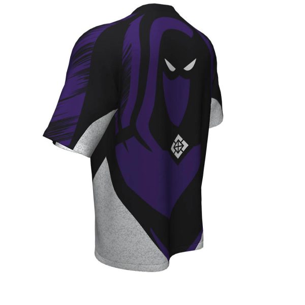 Black and Purple Esports Short Sleeve Jersey - Image 4