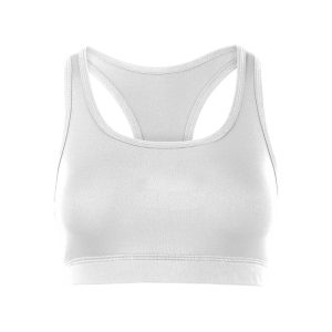White Cheer Sports Bra