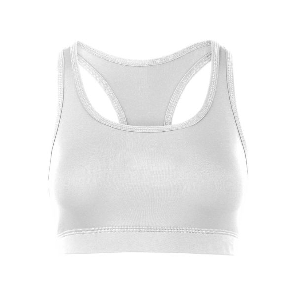 White Cheer Sports Bra