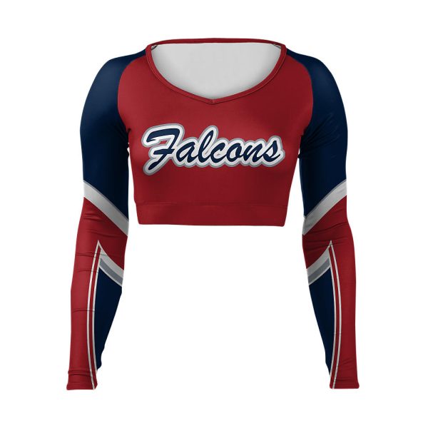 Red and Blue Cheer V-Neck Bodyliner
