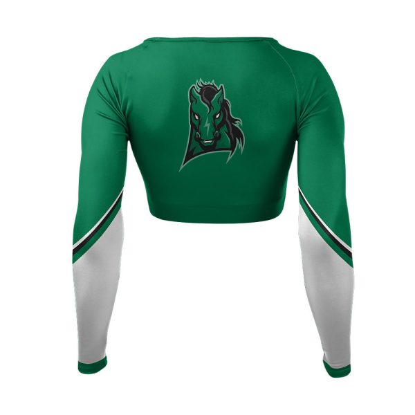 Green and Gray Cheer V-Neck Bodyliner - Image 4