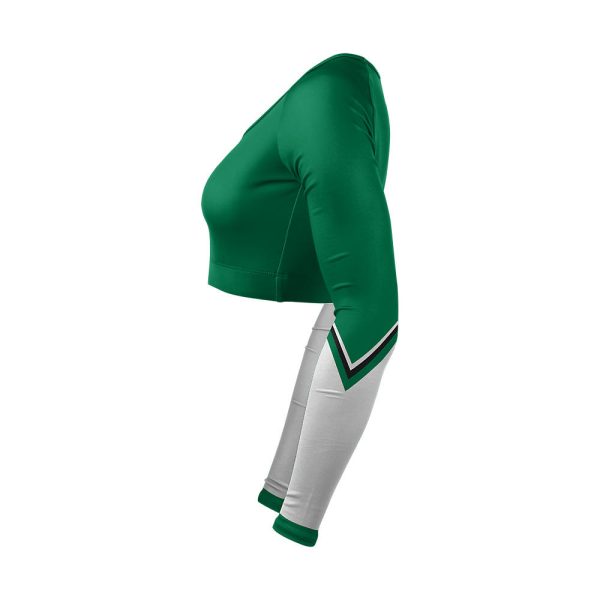 Green and Gray Cheer V-Neck Bodyliner - Image 2