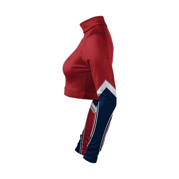 Red and blue Cheer Mock Neck Bodyliner - Image 4