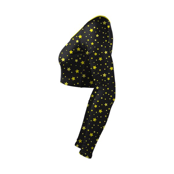 Black and Yellow Cheer V-Neck Bodyliner - Image 3