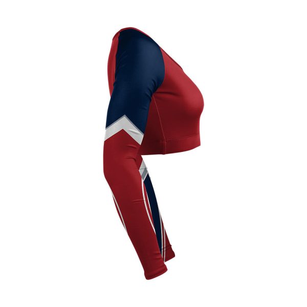 Red and Blue Cheer V-Neck Bodyliner - Image 4