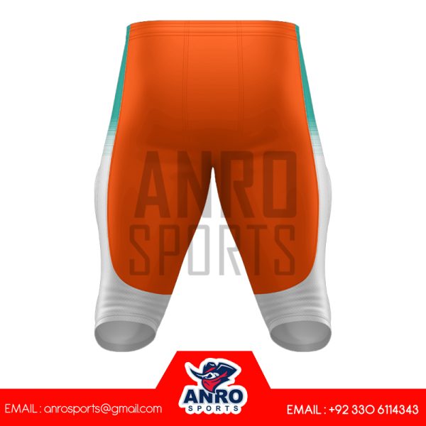 orange american football uniform - Image 3