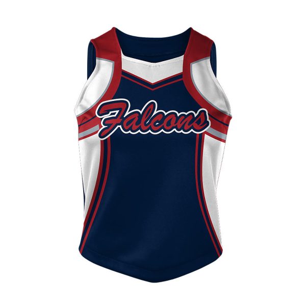 Blue and White Cheer Modified Shell